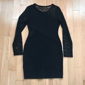 BCBG lace cut out dress